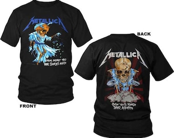 Metallica Doris M, L, XL, 2XL, 3XL Black T-shirt - Etsy