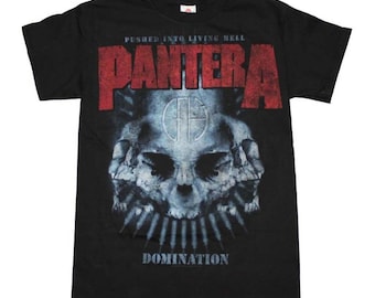 Pantera Domination Distressed S, M, L, XL, 2XL Black T-Shirt