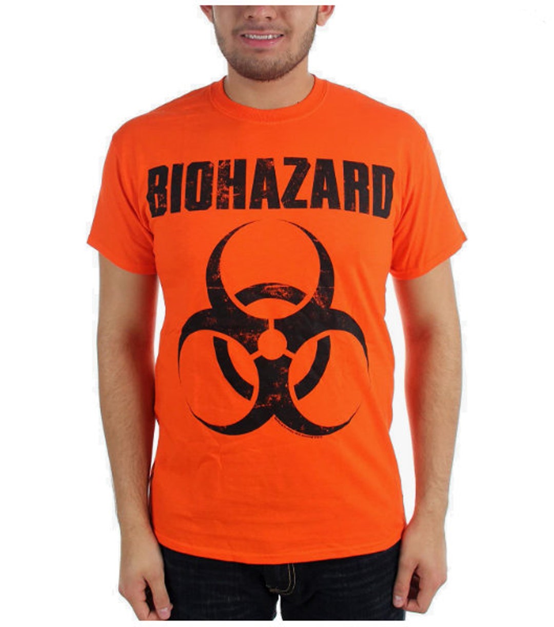 Biohazard Classic Logo Small Orange T-shirt - Etsy