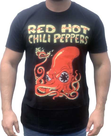 Red Hot Chili Peppers Shirt With Octopus - Etsy