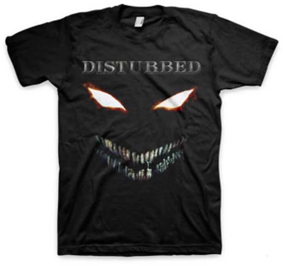 Disturbed バンドTシャツ ブラック Lサイズ Disturbed Scary Face M, L, XL, 2XL, 3XL Black T-shirt - Etsy