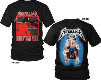 Metallica Kill Em All S, M, L, XL, 2XL, 3XL Black T-Shirt