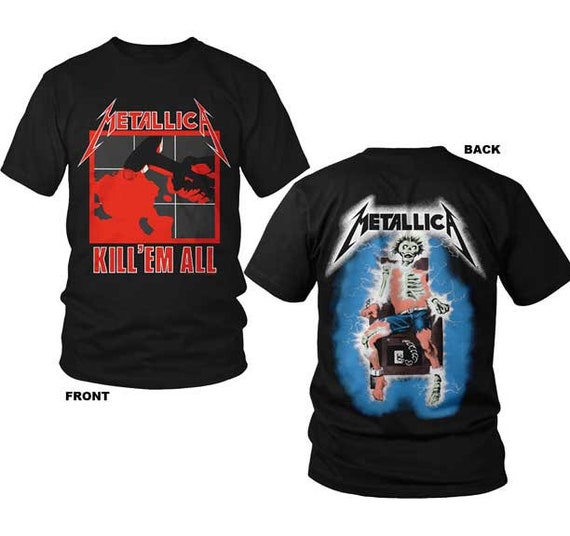 Metallica Kill Em All S, M, L, XL, 2XL, 3XL Black T-shirt - Etsy