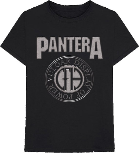 Pantera Vulgar Circle M, L, XL, 2XL Black T-shirt