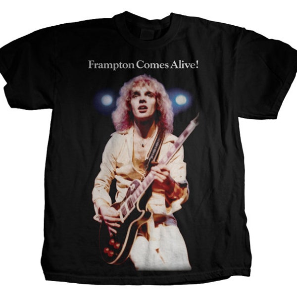 Peter Frampton Comes Alive M, L, XL, 2XL Black T-Shirt