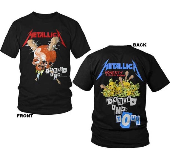 Metallica Damage Inc. M, L, XL, 2XL, 3XL Black T-shirt - Etsy
