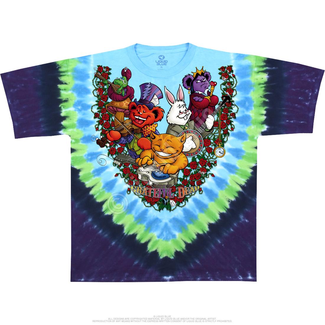 Grateful Dead Wonderland Jamband M, L, XL, 2XL Tie Dye T-shirt - Etsy