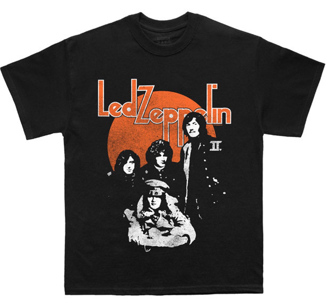 Led Zeppelin Red Sun M, L, XL, 2XL Black T-shirt - Etsy