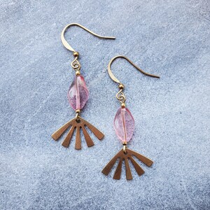 Brass Earrings, Modern Earrings, Statement Earrings, Earrings, Last Minute Gift, Brass Dangle Earrings, Dangle Earrings