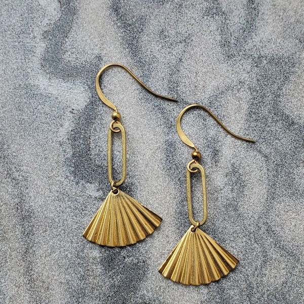 Brass Earrings, Modern Earrings, Statement Earrings, Earrings, Last Minute Gift, Brass Dangle Earrings, Dangle Earrings