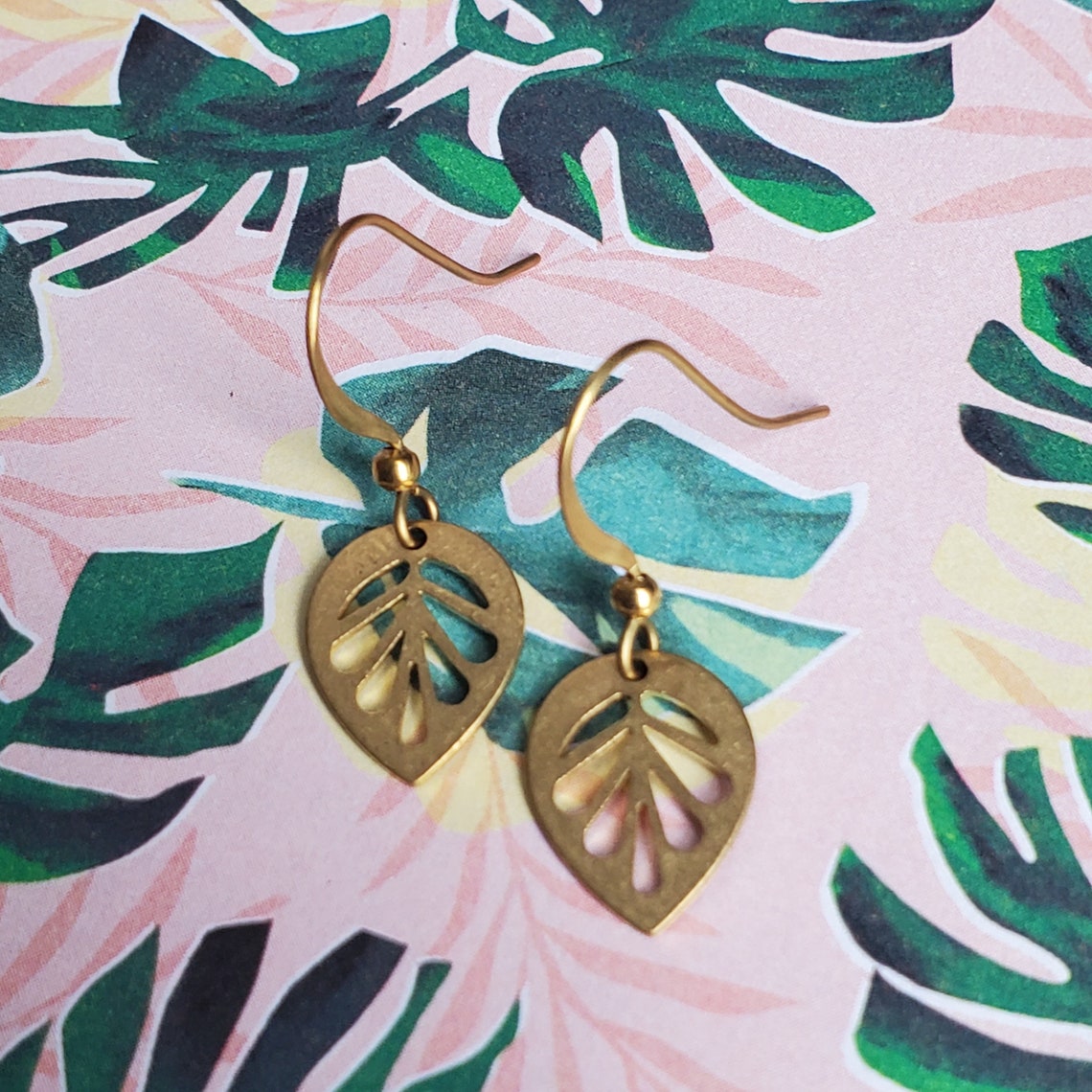 Brass Earrings, Statement Earrings, Modern Earrings, Earrings