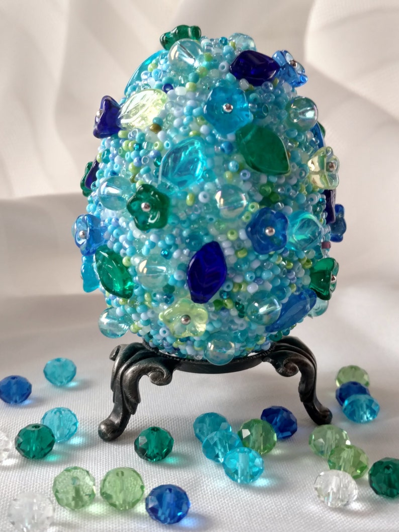 Jeweled Egg Easter Egg Paschal Egg Jewelry Art Home Decor Etsy Ireland