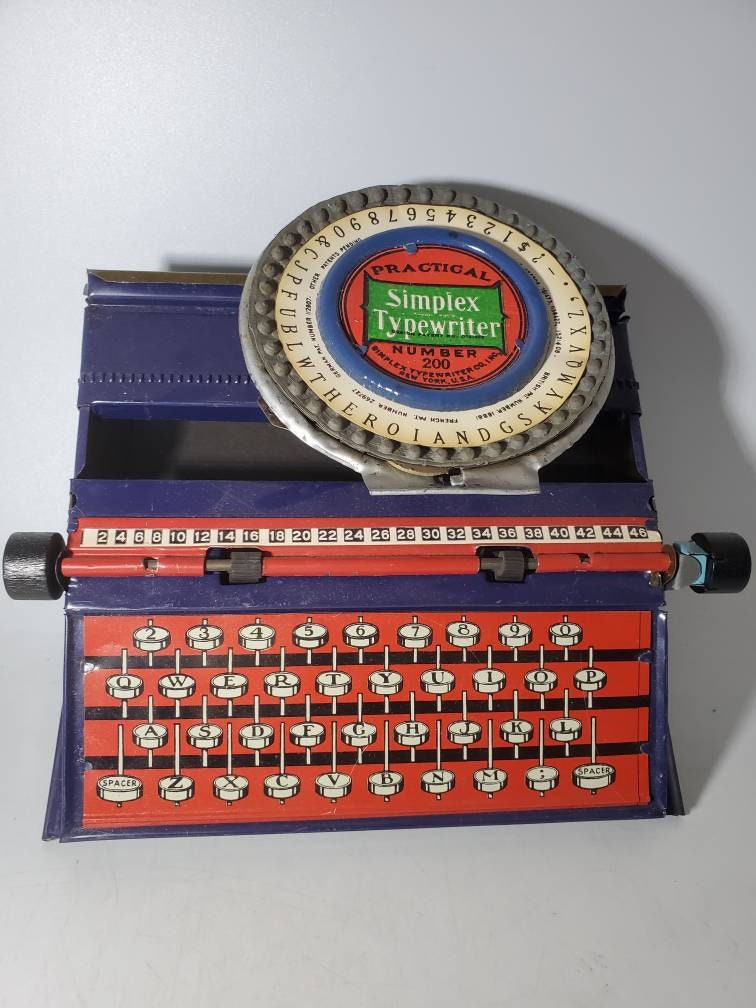 【アンティーク】Simplex Typewriter ヴィンテージタイプライター Antique Simplex Typewriter D35 in Original Box / Toy