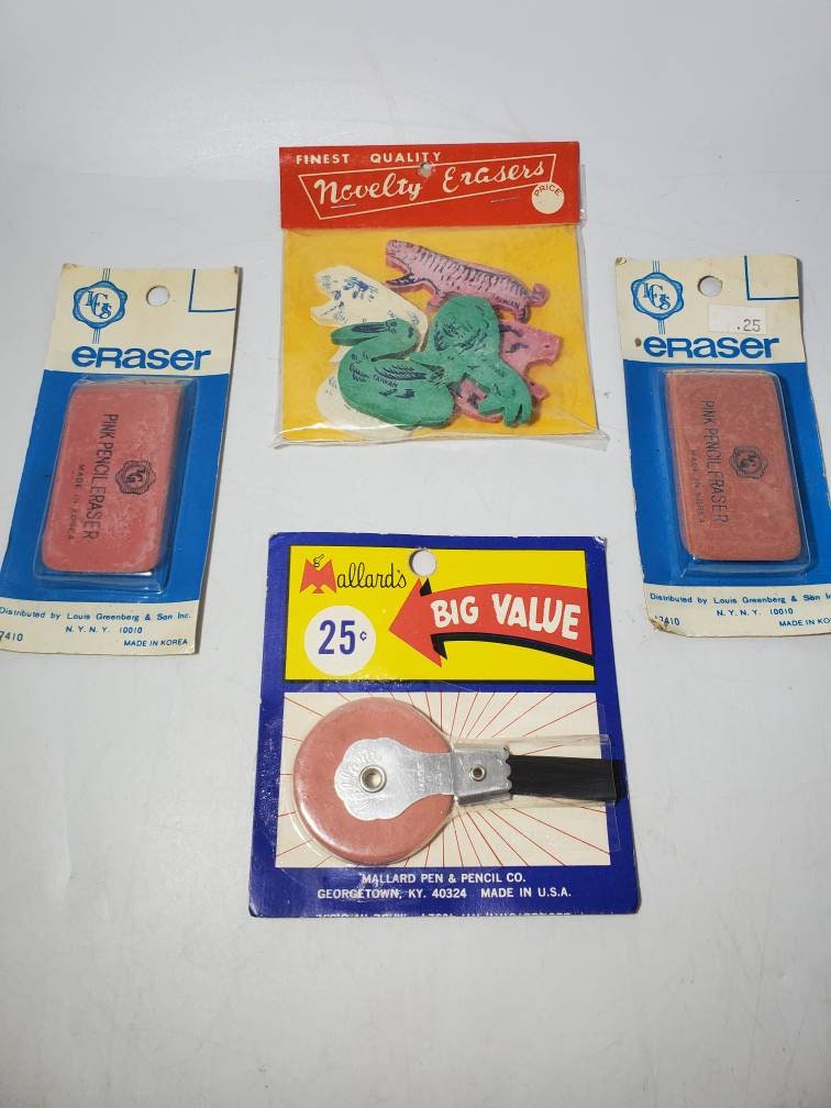 Vintage 1980s Monami Novelty Erasers Sets Patty & Jimmy Christmas