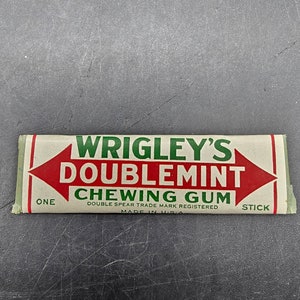 Advertising chewing GUM STICK with wrapper label - Wrigley’s 1900&#39;s USA