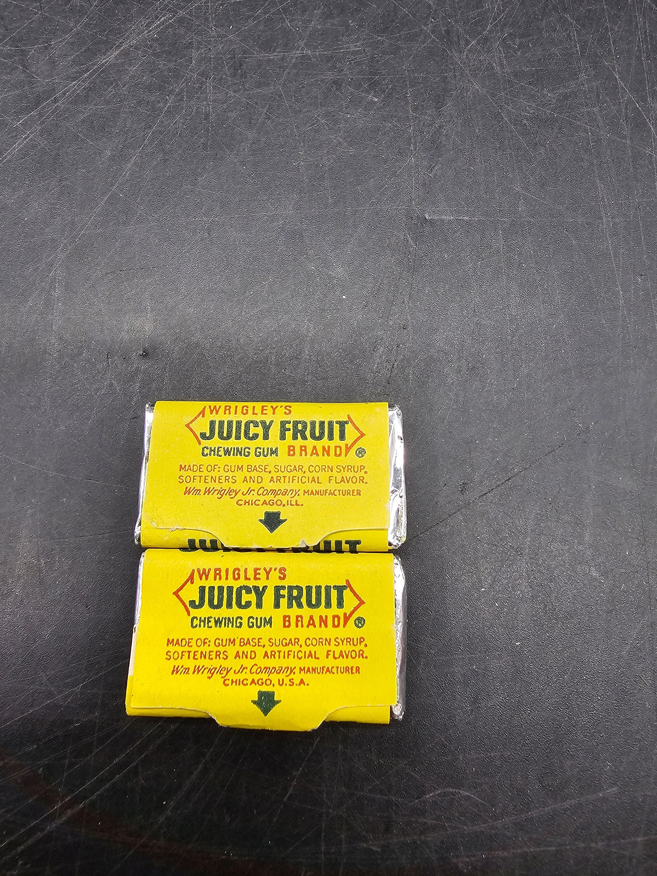 Wrigley's Vintage Juicy Fruit Vending Machine Style GUM STICKS