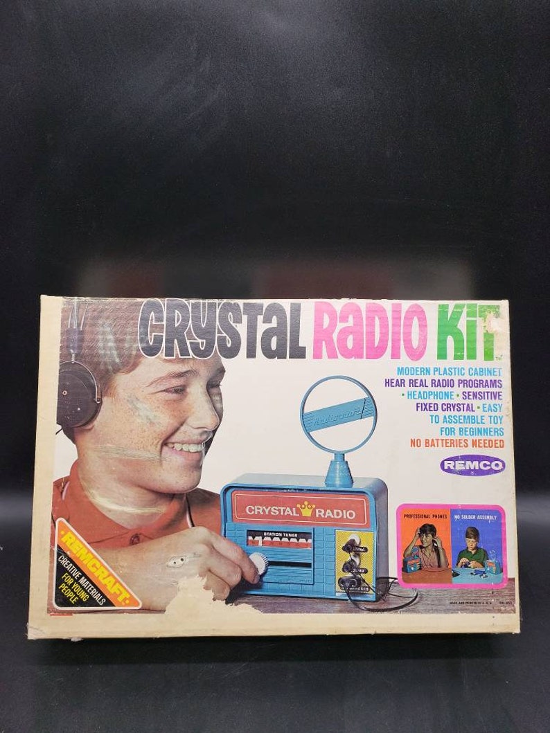 Vintage 1967 REMCO Crystal Radio Kit Style 106 Original Etsy