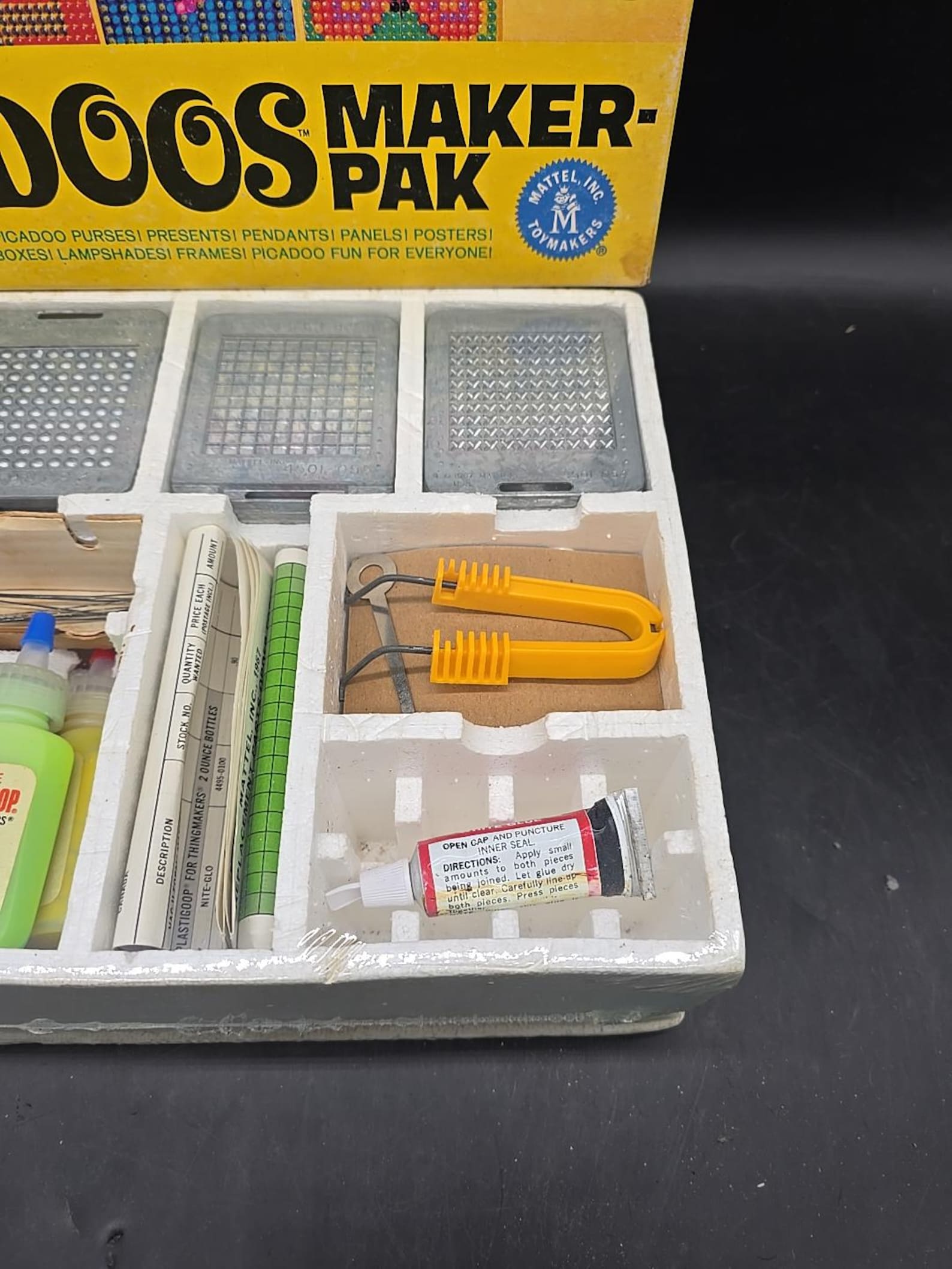 Thingmaker Machine Vintage 1967 Mattel THINGMAKER Picadoos Maker Kit W/plastigoop & Molds ...