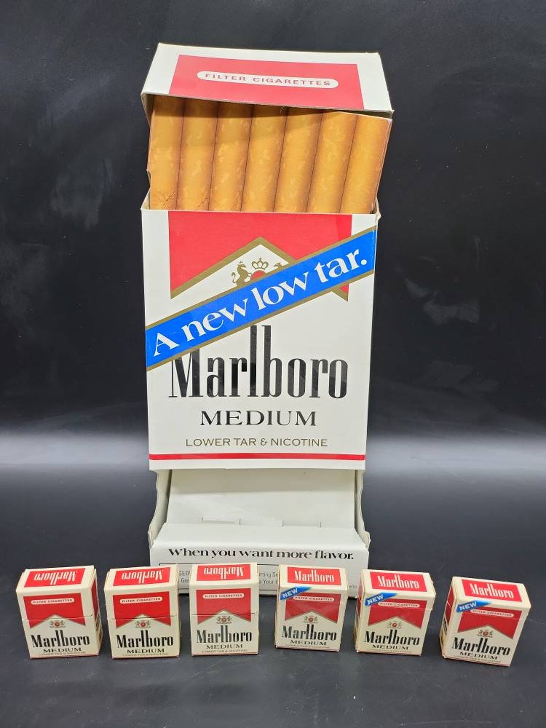Vintage 1991 Marlboro Flip Top Match Boxes Wooden Matches With Etsy