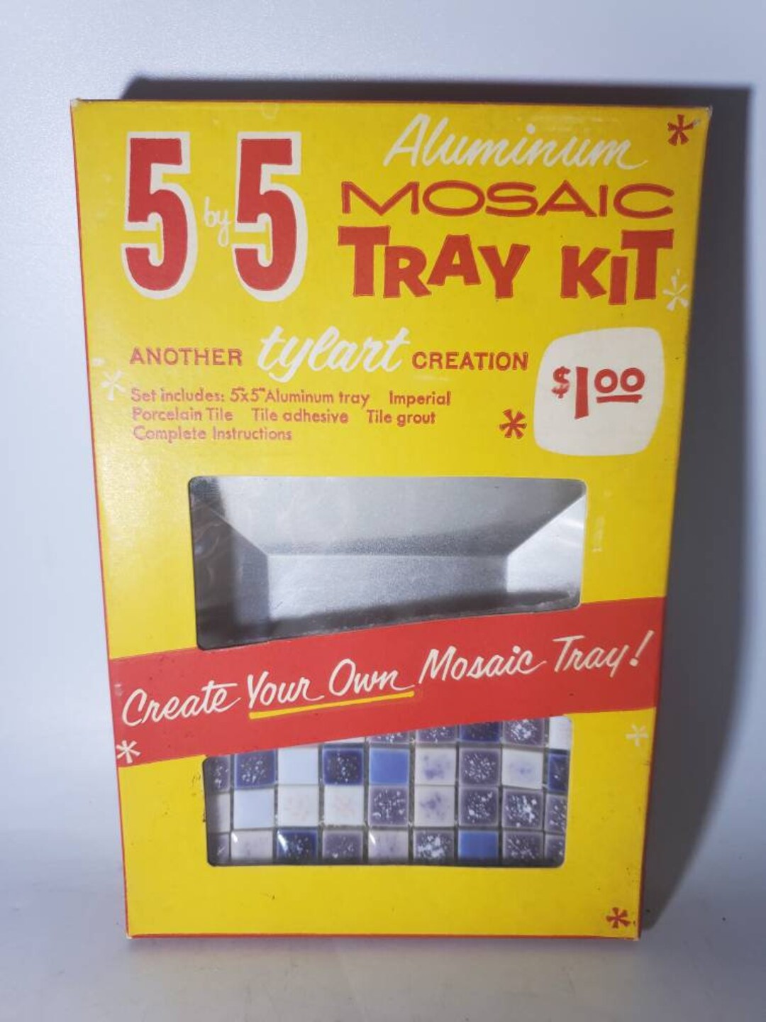 Vintage Aluminum Mosaic Tray Kit New Old Stock RARE Etsy