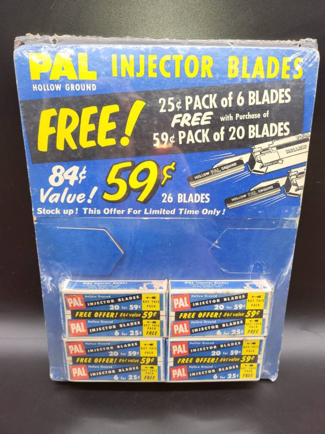 Vintage Pal Blade Co. Razor Blades Store Display Rare NEW OLD Etsy