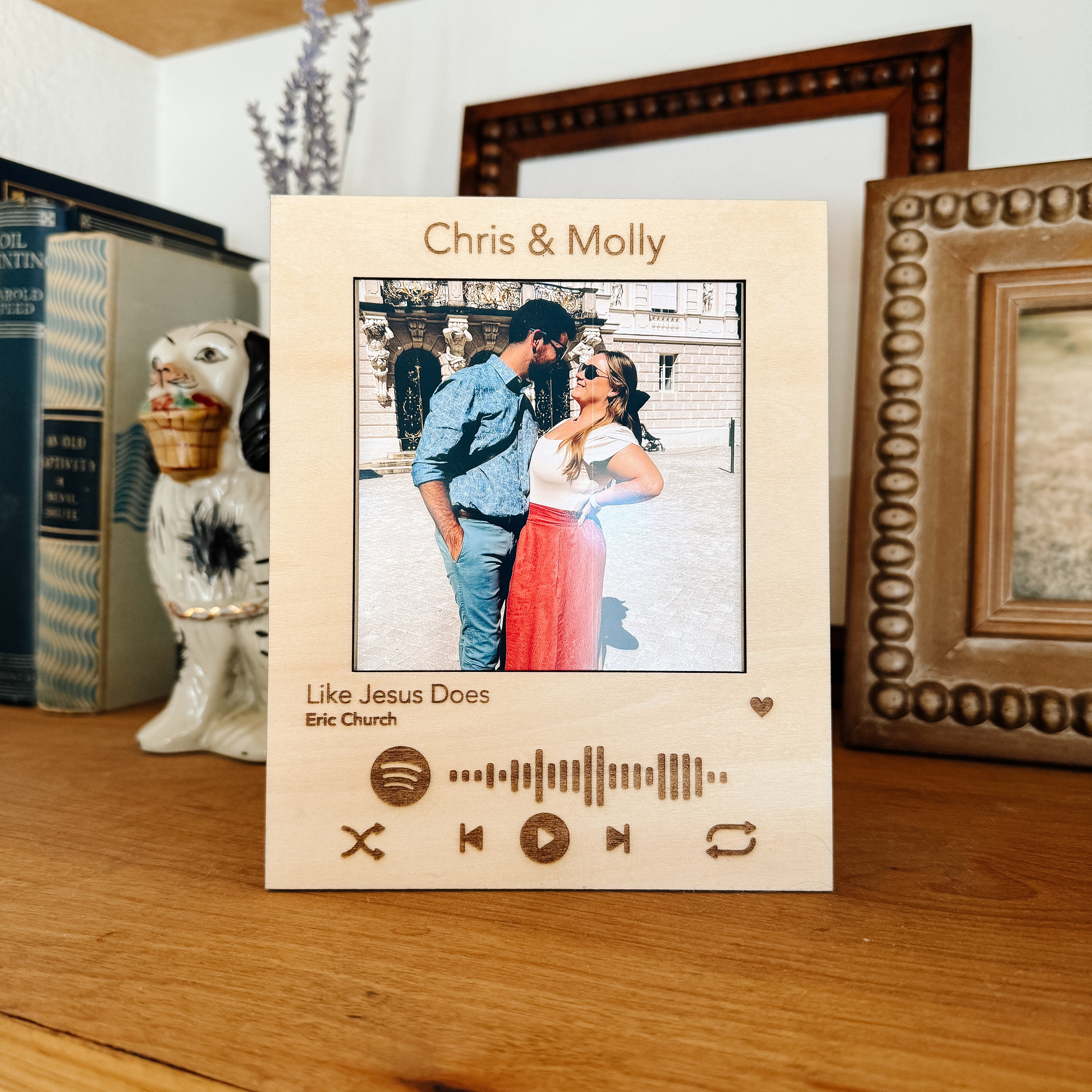music linking frame, song frame, custom song picture frame