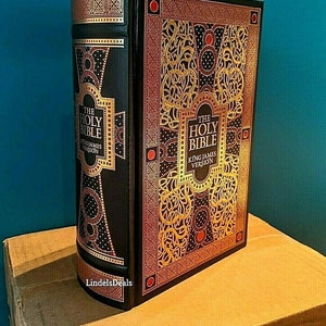 The Holy Bible King James Version Gustave Dore Illustrated Leather Bound .Brand New In Shrink Wrap/ Fast Ship