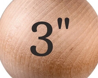 3 inch Wood Balls finest hardwood maple / Unfinished /These balls have some very minor defects, no cracks. Huge Discounts / 4 Ball lot