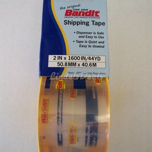 2 Rolls Carton Box Sealing Shipping Packing Tape 2 x 1600" Bandit tape