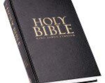 The Holy Bible KJV King James Version LARGE PRINT Hardcover.Jesus Words In Red.