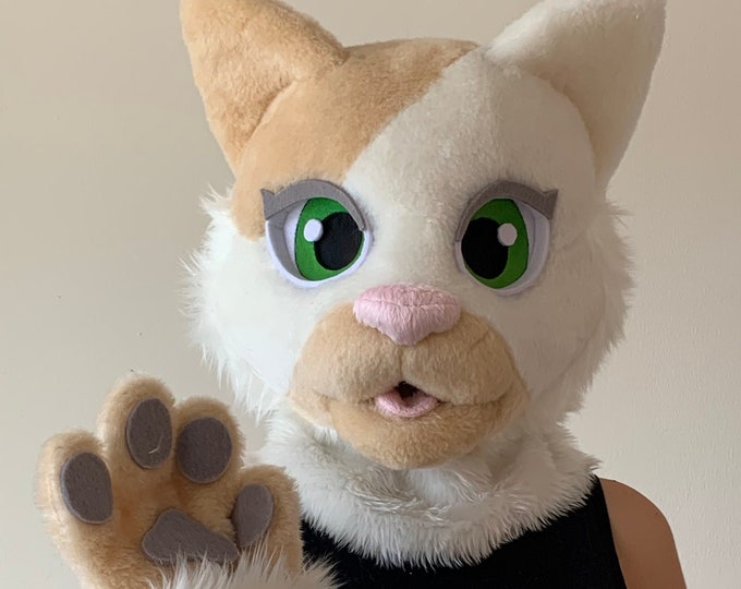 White Cat Fursuit Fursuit Cat Fursuit Head Cheap Fursuit Etsy