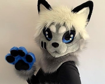 Assembled Dog Canine Fursuit Head Foam 