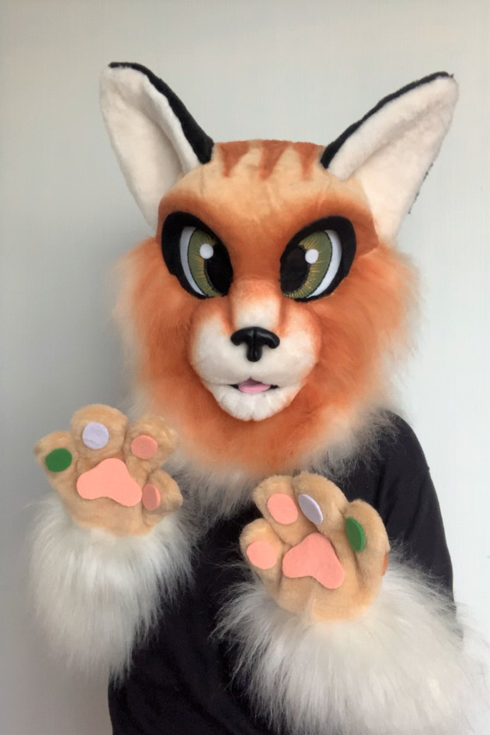 Ginger cat fursuit fursuit cat fursuit head cheap fursuit Etsy