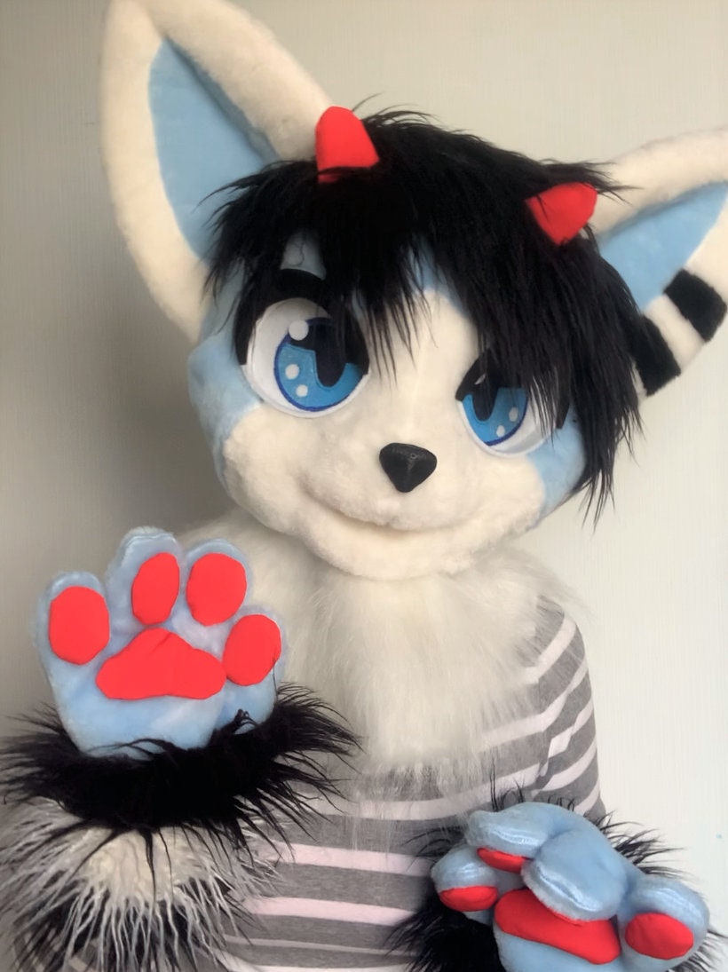 Kemono cat fursuit head fursuit cat fursuit kids fursuit Etsy