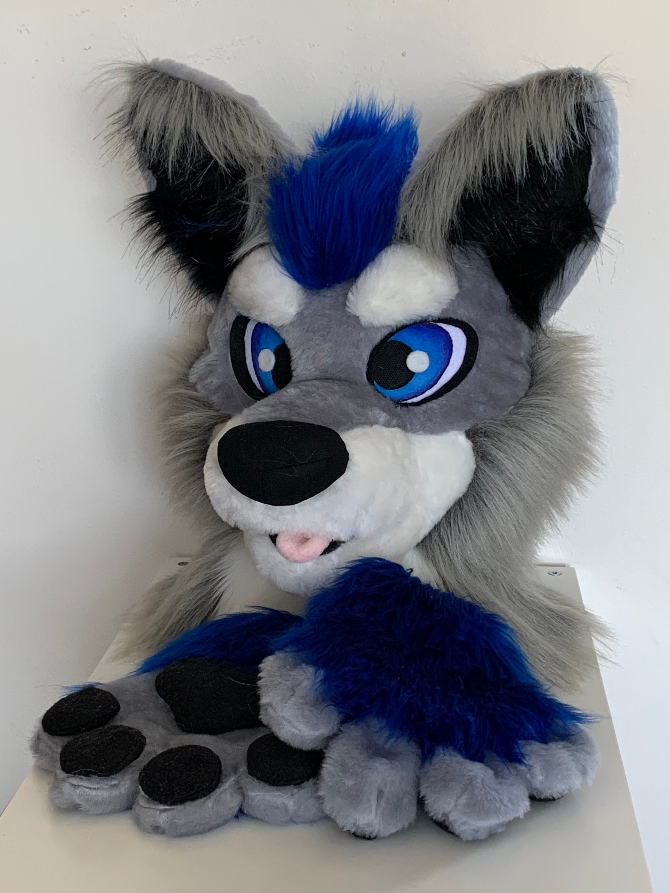 Grey Wolf Fursuit Head Grey Furry Suit Fursuit For Sale, 41 OFF