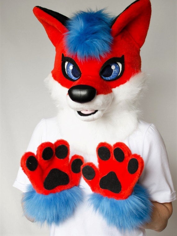 fox fur head