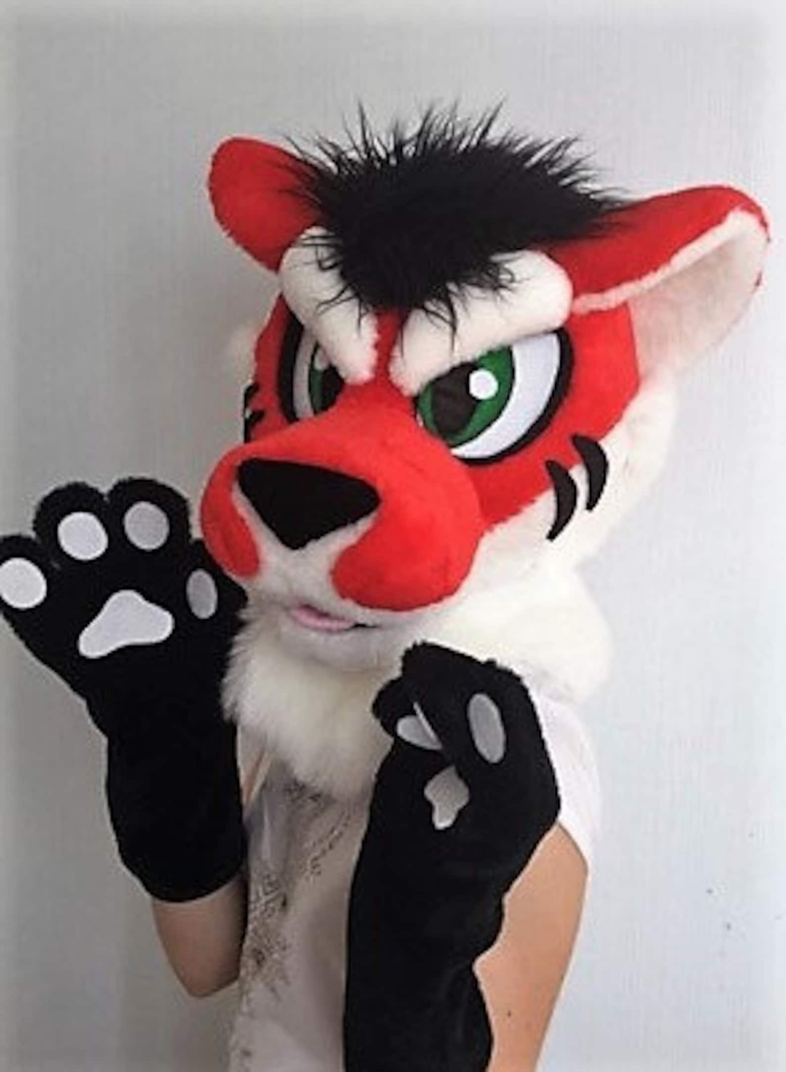 Grumpy tiger fursuit head tiger furry fursuit head cheap | Etsy