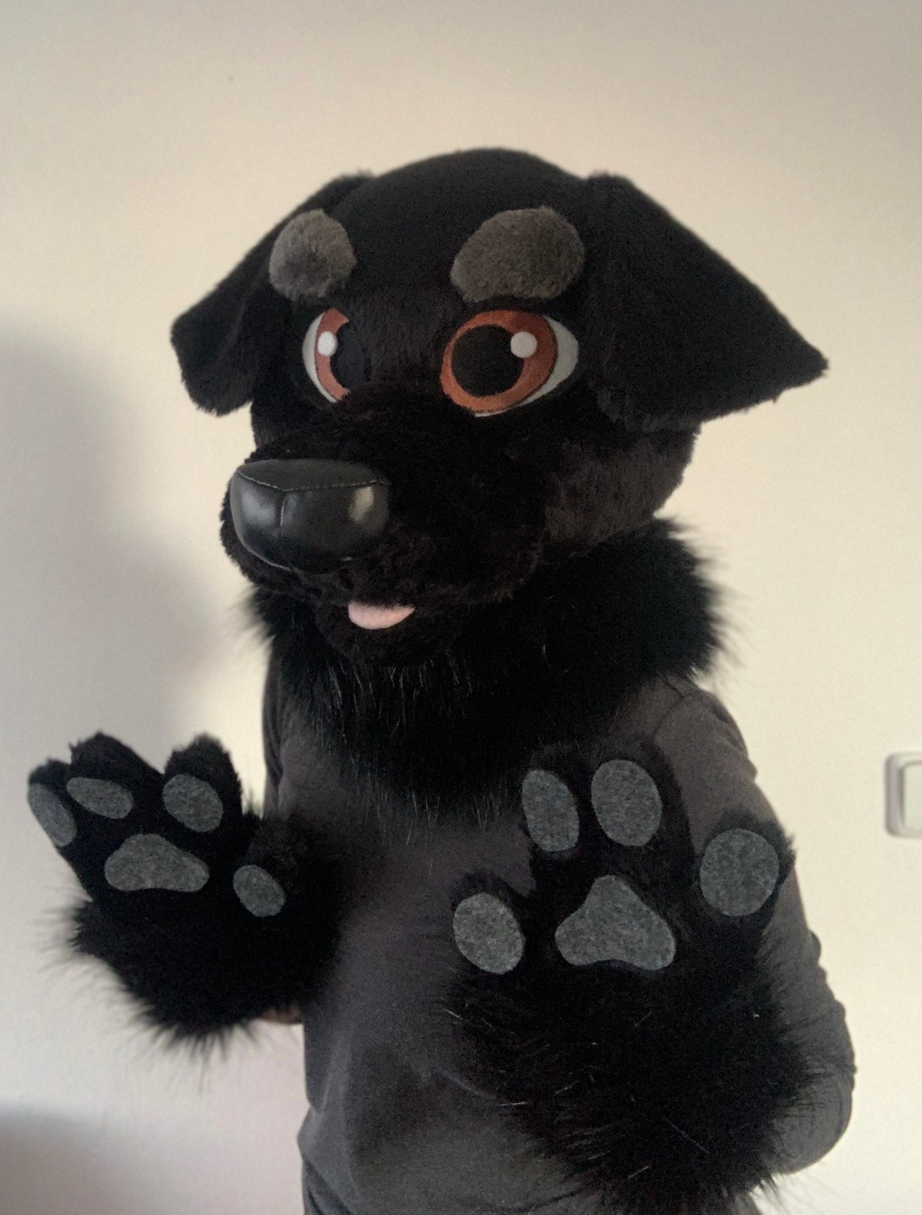 Black Labrador Fursuit Fursuit Partial Premade Dog Furry Etsy UK