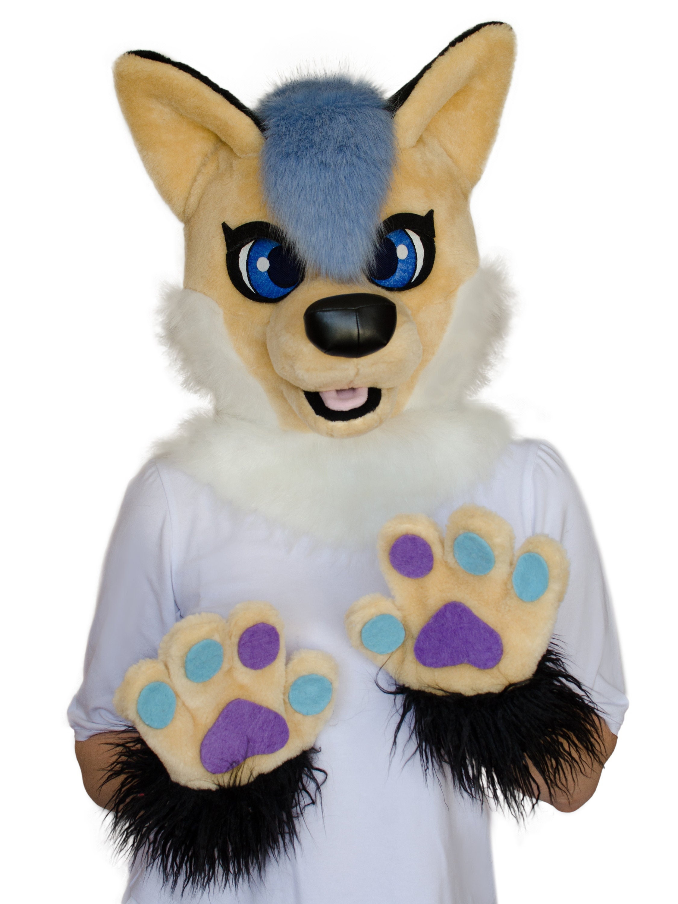 US Stock Beige Fox Fursuit Partial Fursuit Partial Premade Etsy