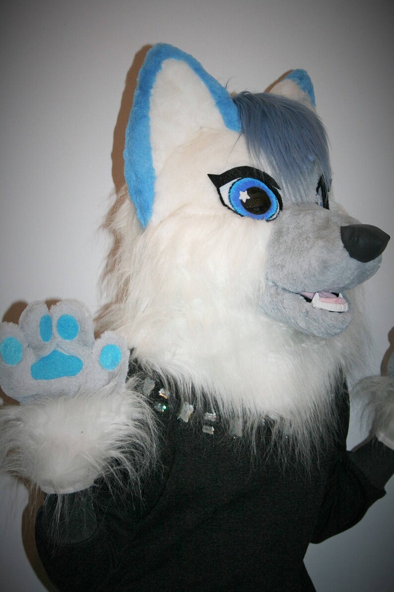 Woman wolf fursuit partial fursuit for girls wolf mascot | Etsy