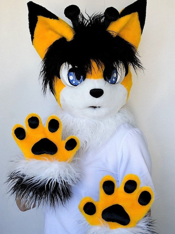 Blue Kemono Cat Fursuit Head Fursuit Cat Fursuit Partial Etsy Ireland