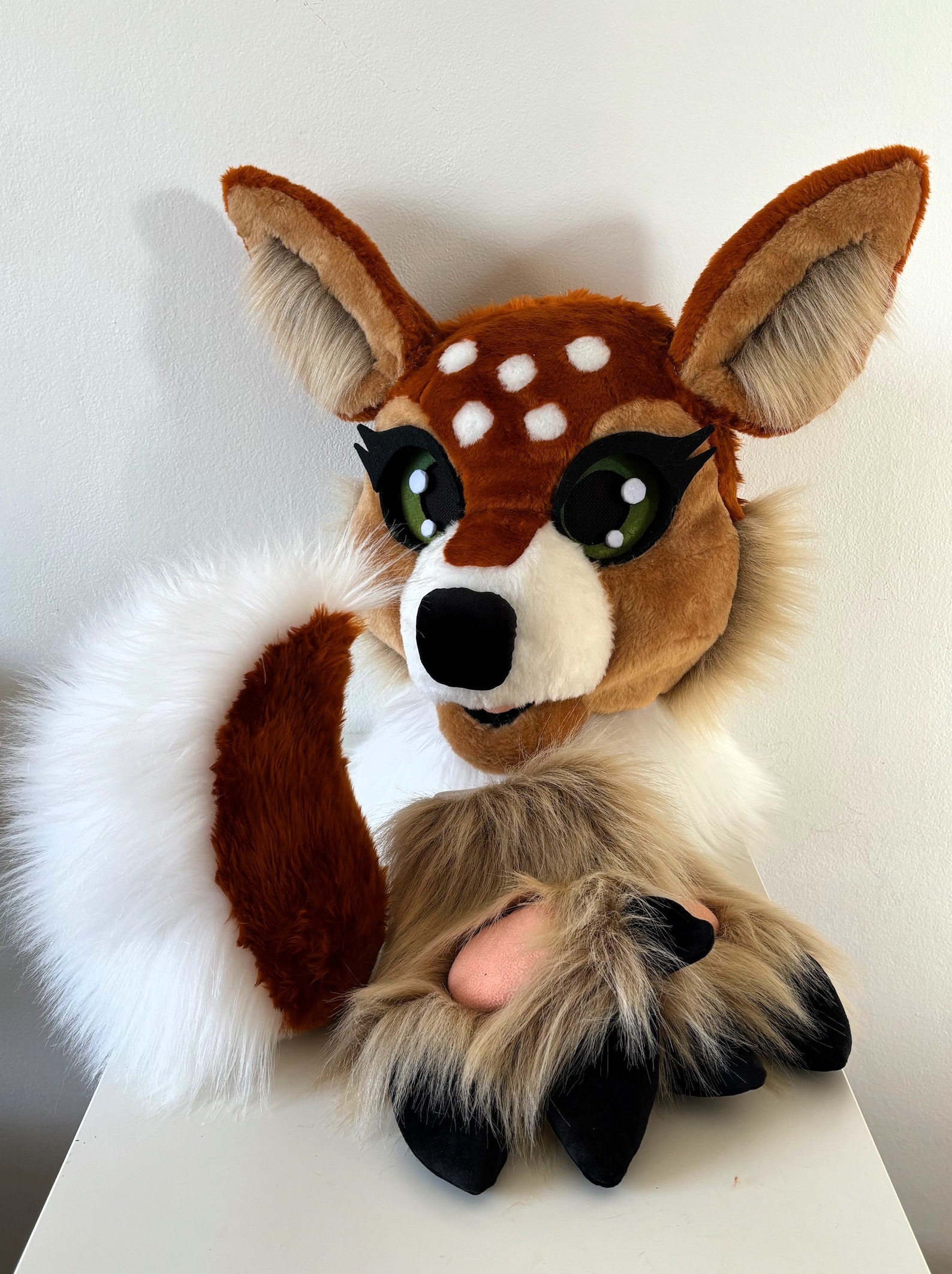 Custom Deer Fursuit Head Hooves Tail Feet Size M L Fursuit custom-deer-fursuit-head-hooves-tail-feet-size-m-l-fursuit