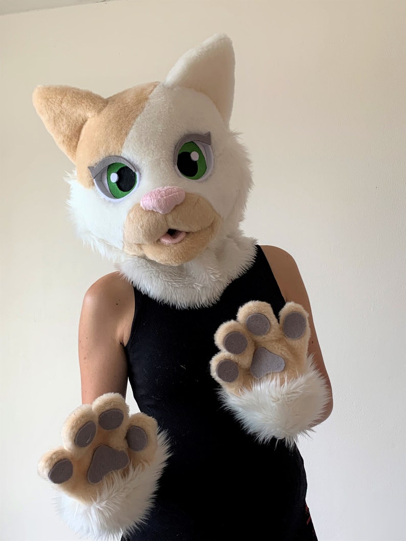White Cat Fursuit Fursuit Cat Fursuit Head Cheap Fursuit Etsy
