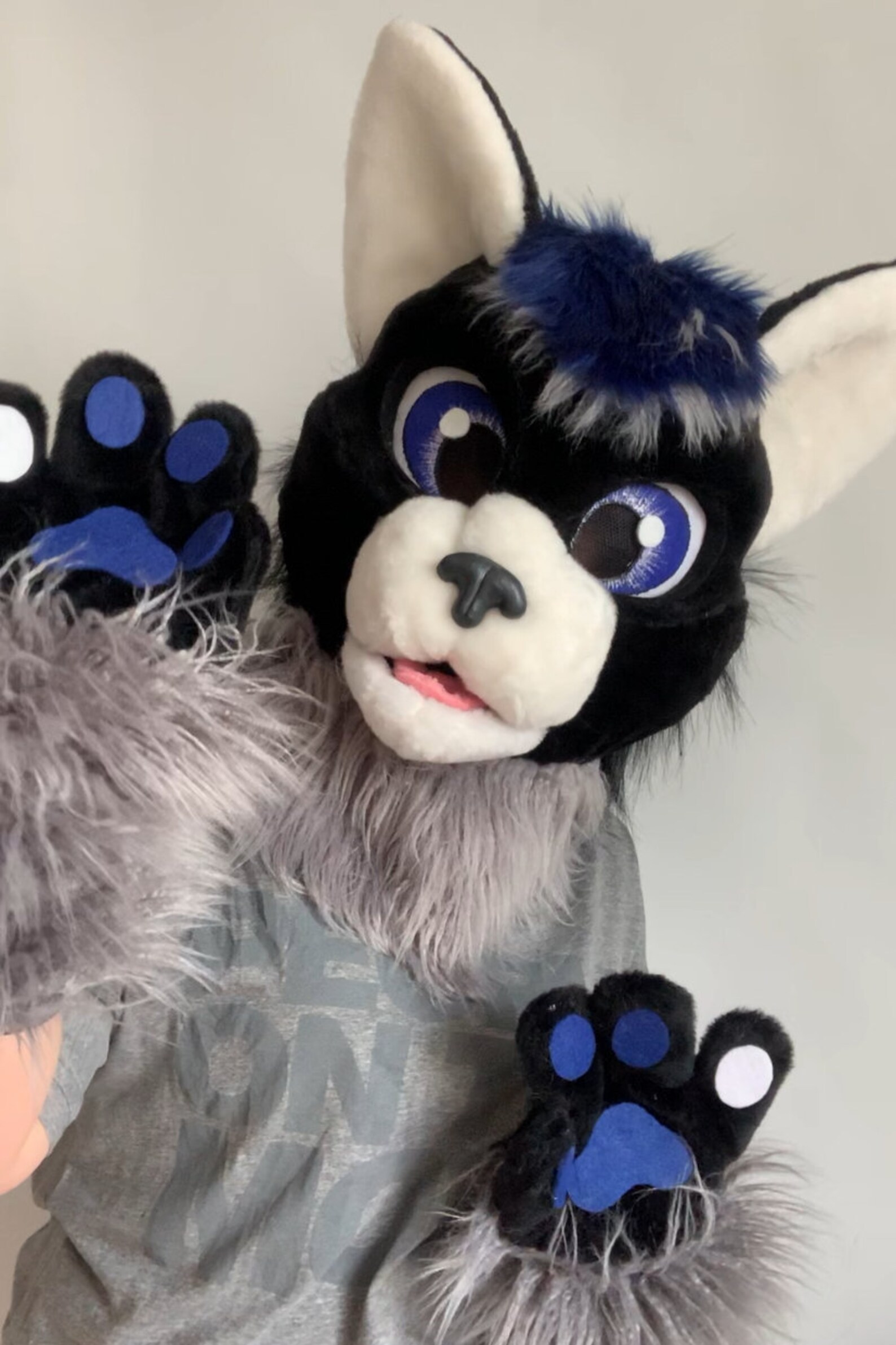Black cat fursuit fursuit cat fursuit head cheap fursuit | Etsy