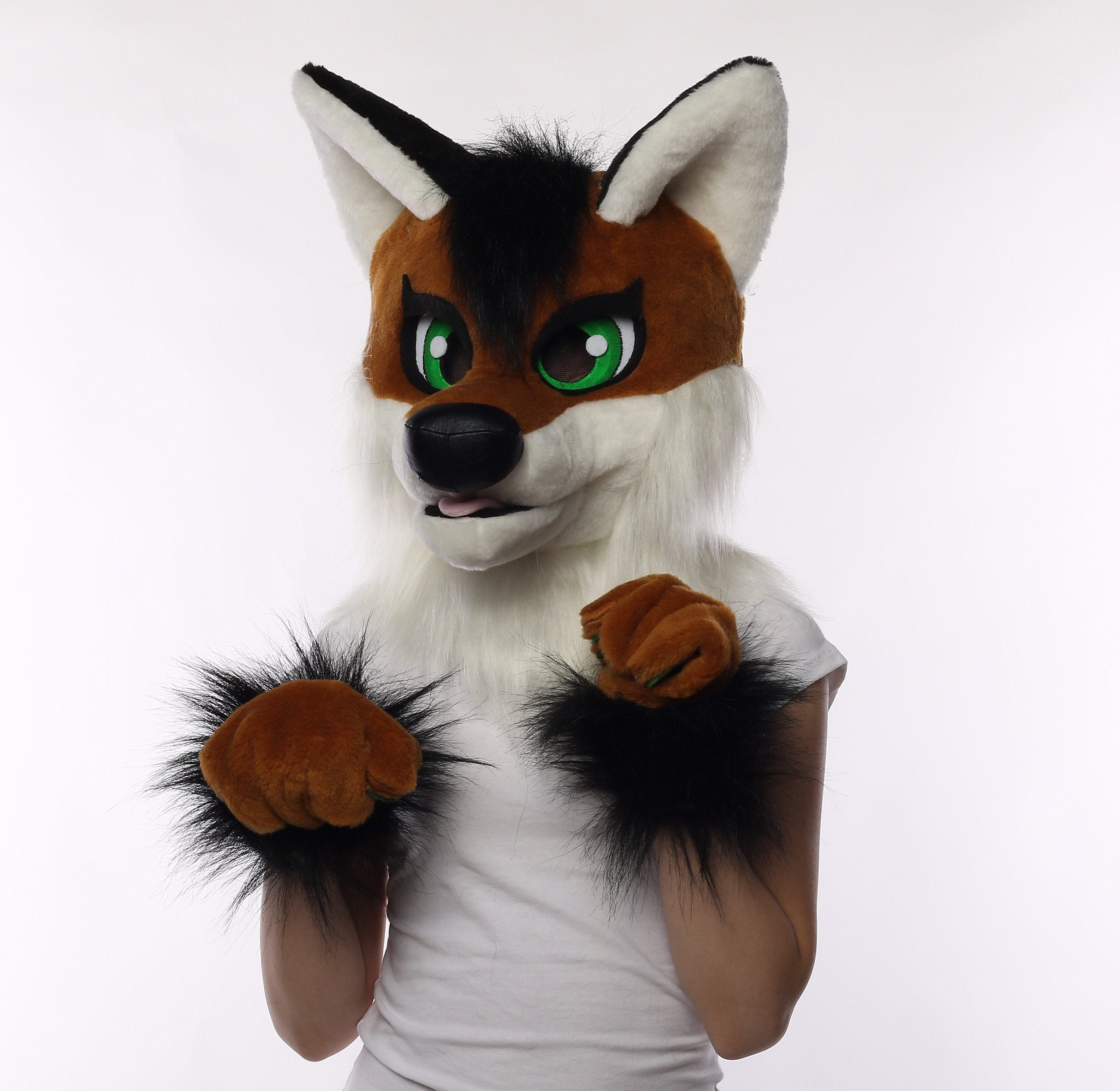 Brown fox fursuit partial fursuit partial premade fursuit Etsy