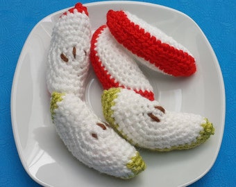 Set of 5 crocheted apple slices