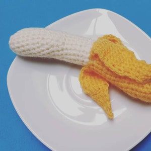 Banana sbucciata all&#39;uncinetto