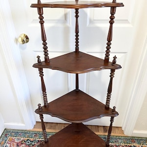 Antique Spindle Etagere