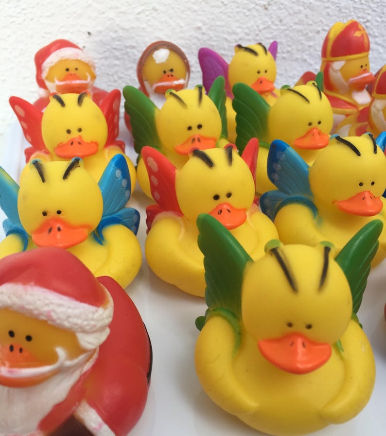 Vintage Mini Rubber Ducks 23 Assorted Mini Ducks Rubber Duck Etsy