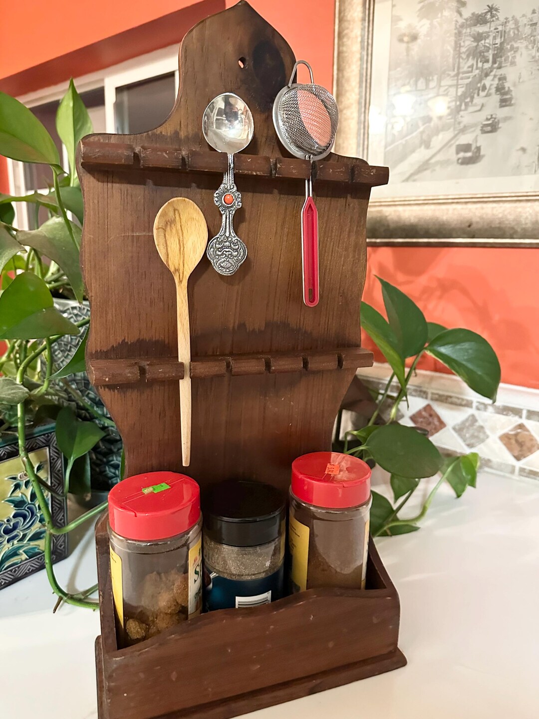 Spoon Kenpoly Racks Vintage Spoon Display Rack With Storage - Etsy